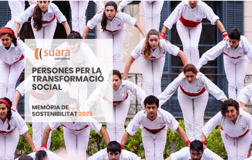 Portada de la memòria de Suara Cooperativa