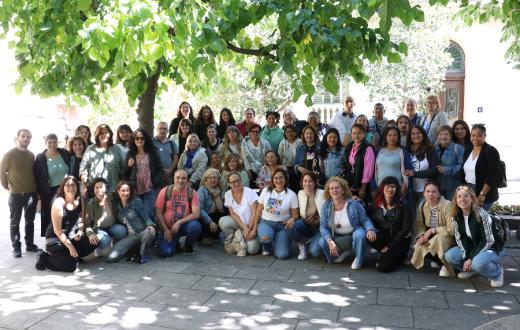 Una foto de grup de les persones que van participar a la ruta societària