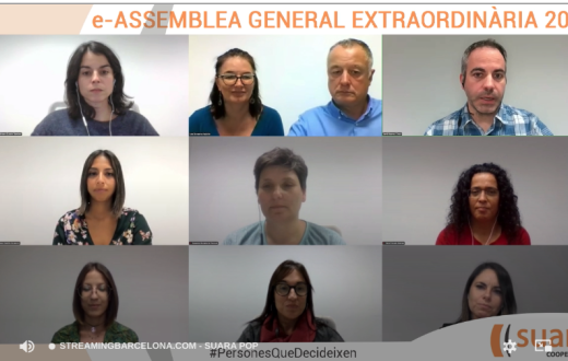 Una imatge del Consell Rector durant l'Assemblea General Extraordinària
