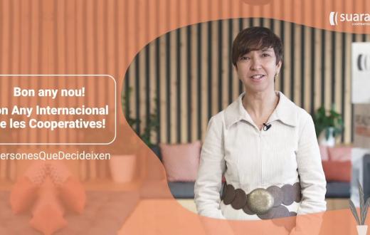 Laura Peracaula en el vídeo de felicitació del 2025
