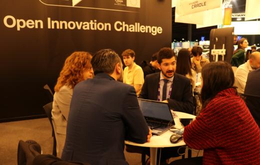 L'equip d'innovació durant la seva participació al MWC del 2024