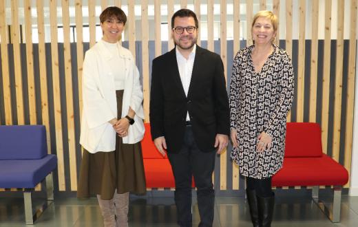 Pere Aragonès visita suara
