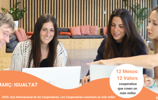 Imatge de la campanya del mes de ma igualtat per l'any internacional de les cooperatives