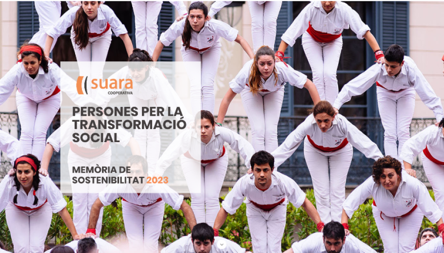 Portada de la memòria de Suara Cooperativa