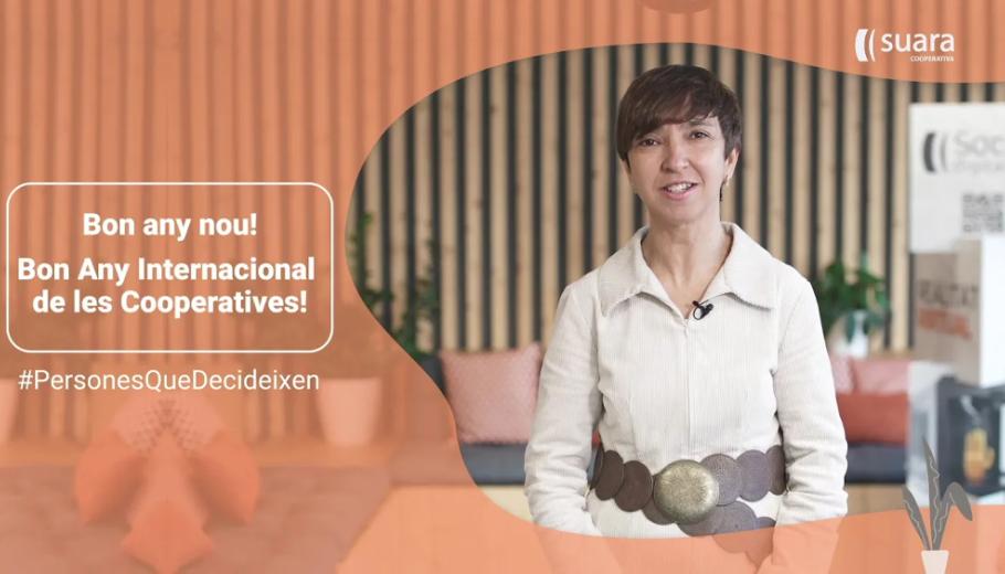 Laura Peracaula en el vídeo de felicitació del 2025