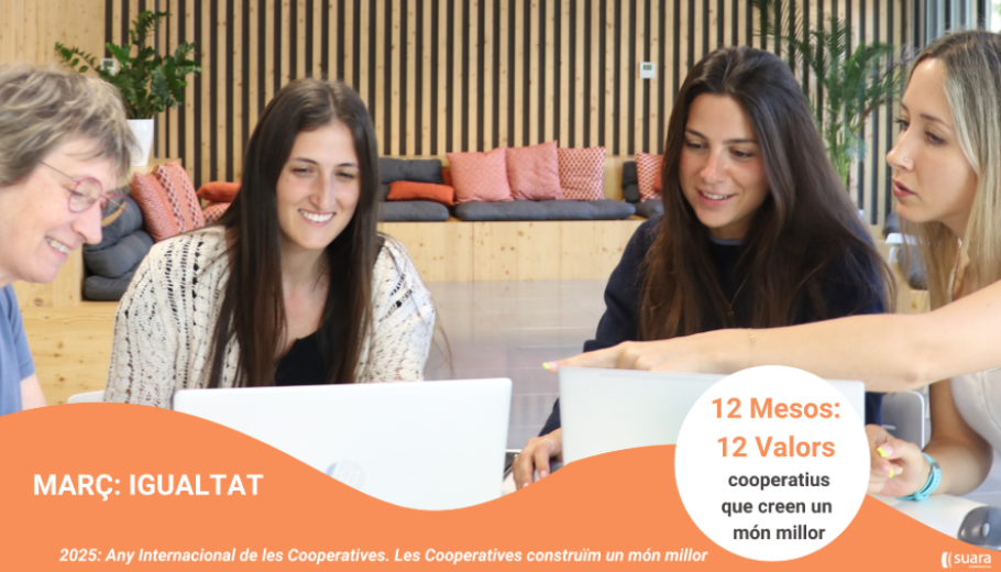 Imatge de la campanya del mes de ma igualtat per l'any internacional de les cooperatives