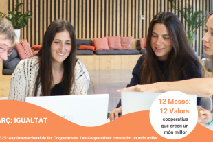 Imatge de la campanya del mes de ma igualtat per l'any internacional de les cooperatives