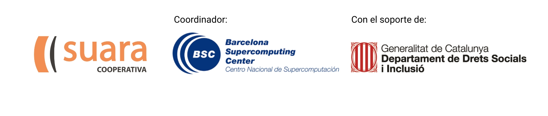 logo Suara, BSC i Derechos Sociales