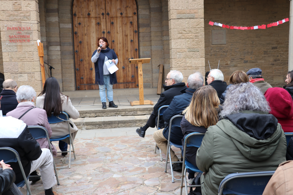 Mar Díeguez durant l'acte de celebració del Sara