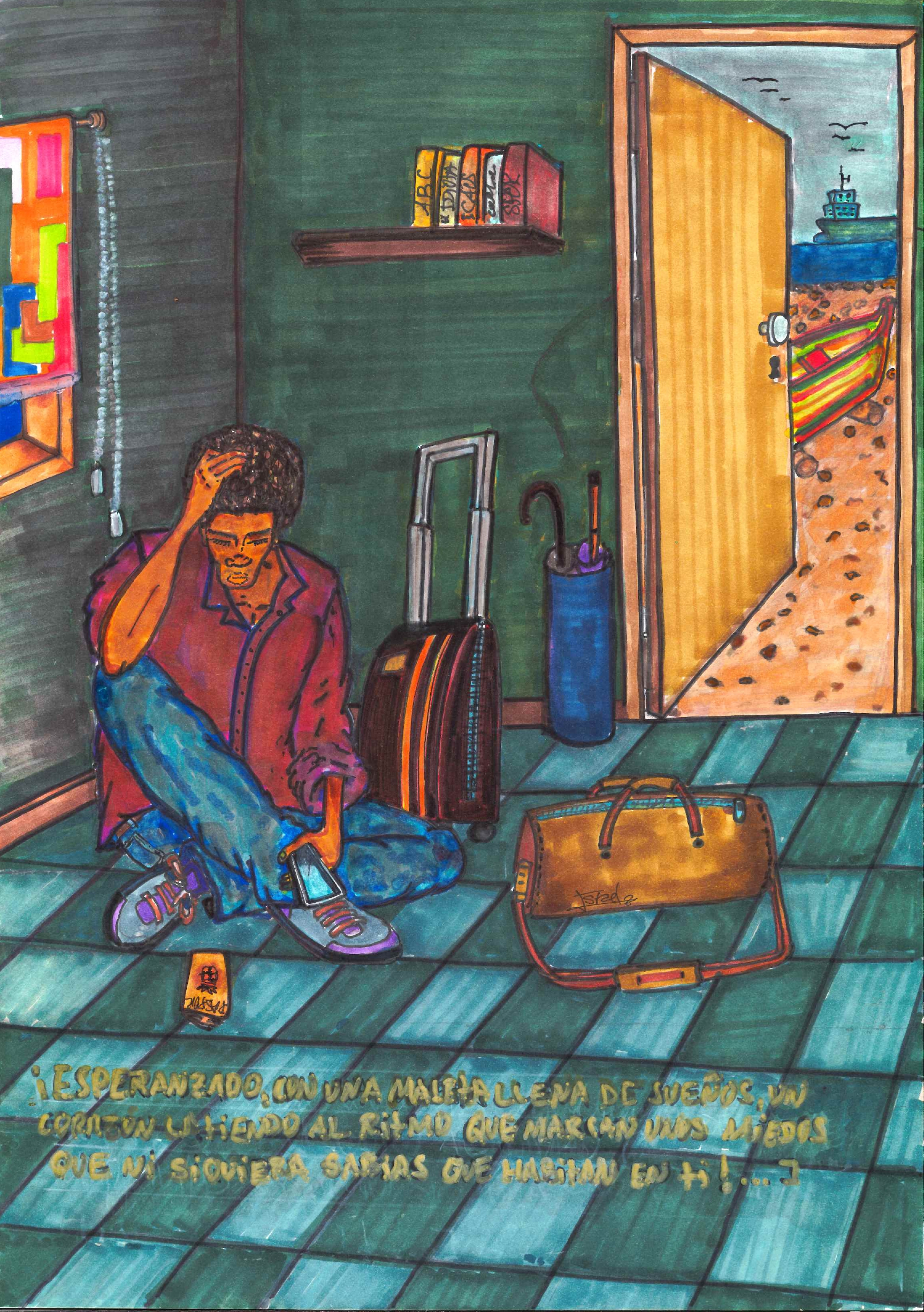 persona abans de sortir del seu país