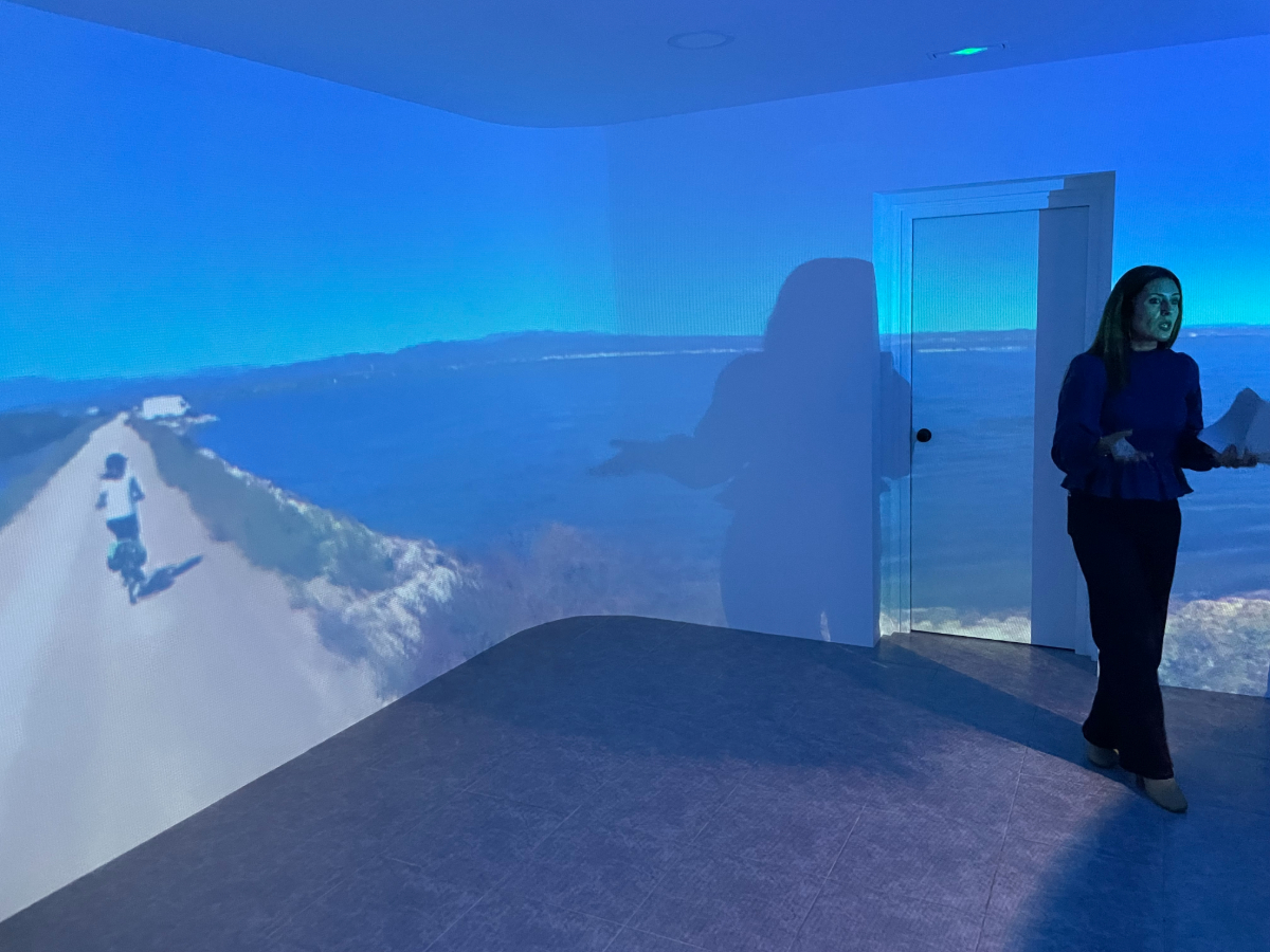 la sala de realitat immersiva d'Amposta