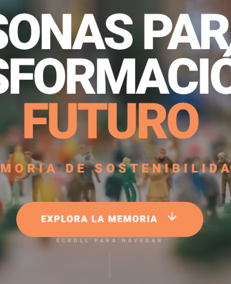 Portada de la memòria de sostenibilidad 2025