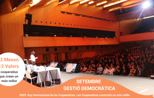 Imatge de la campanya de l'Any Internacional de les Cooperatives amb el valor del mes de setembre