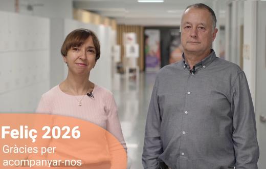 Laura Peracaula i Tomàs Llompart en un moment del vídeo