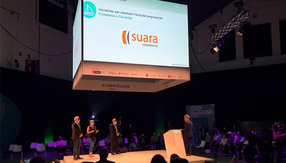 Visat del escenario durante el evento