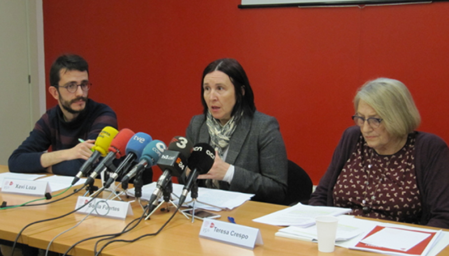 Sonia Fuertes durant la conferència de premsa