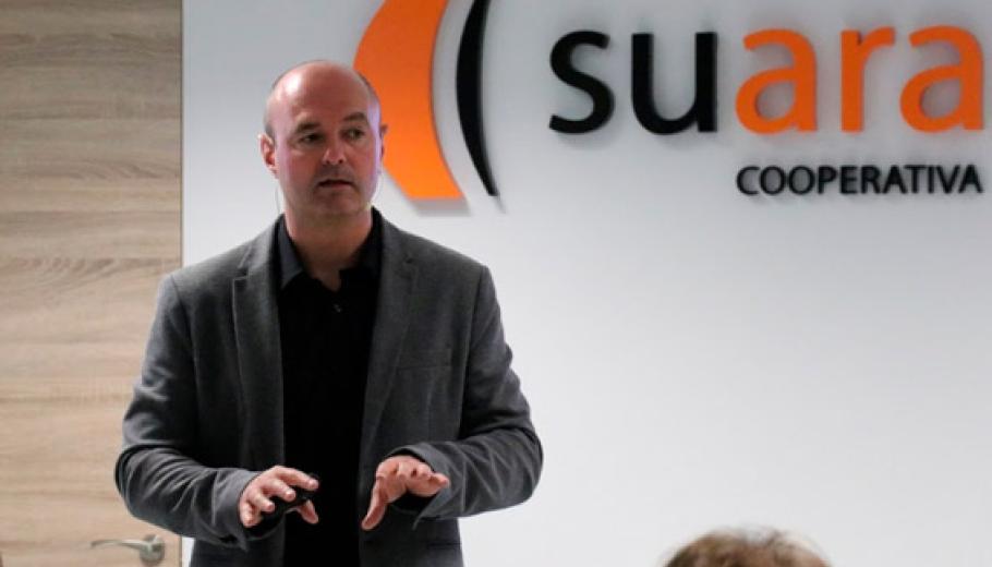 Zigor Ezpeleta durant la conferència