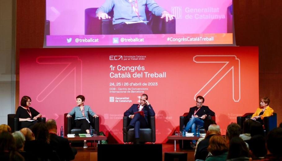 La presidenta de Suara al Congrés Català del Treball