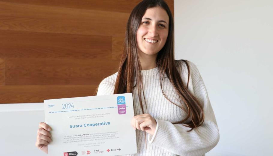 Un any més, Suara Cooperativa rep el segell Làbora per la contractació de persones en situació de vulnerabilitat