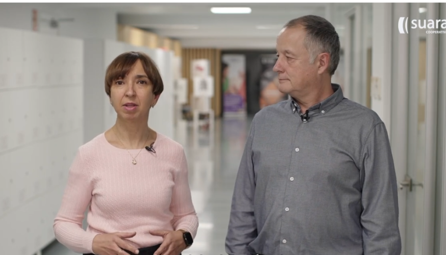 Laura Peracaula i Tomàs Llompart en un moment del vídeo