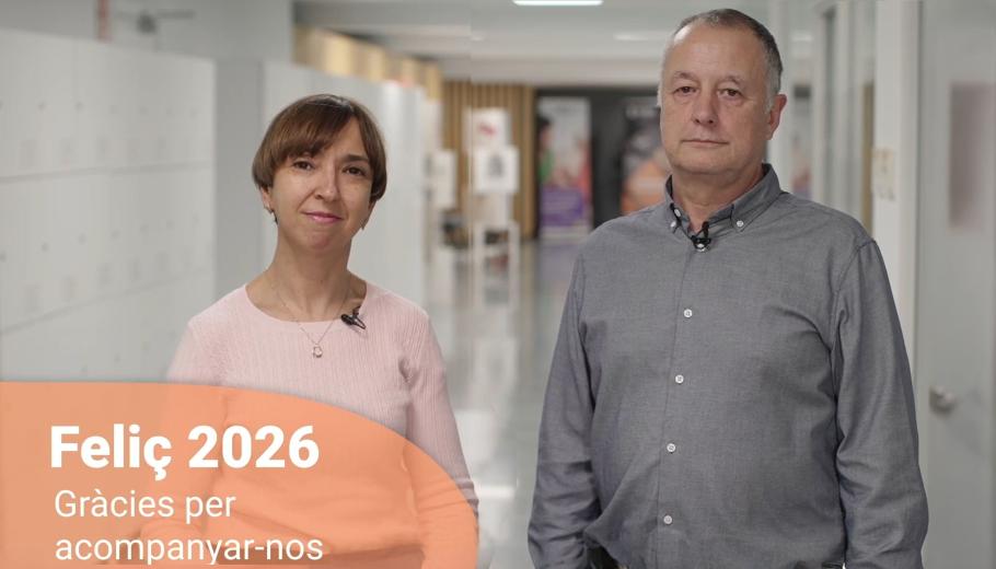 Laura Peracaula i Tomàs Llompart en un moment del vídeo