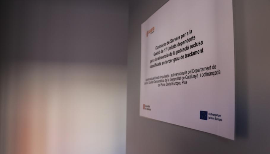 La porta d'una unitat dependent de justícia