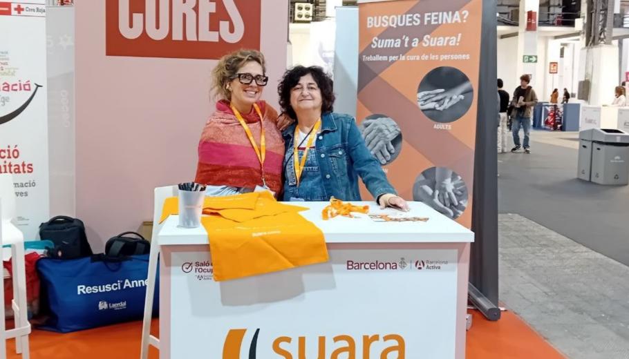 Equip de Talent a l'estand del Saló de l'Ocupació