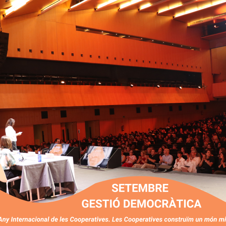 Imatge de la campanya de l'Any Internacional de les Cooperatives amb el valor del mes de setembre