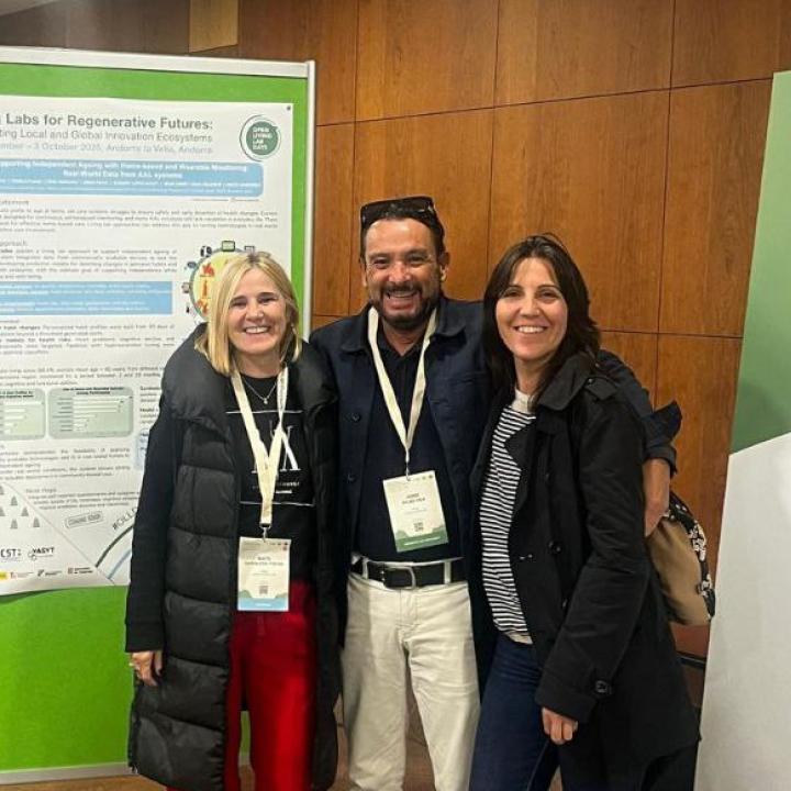 Jordi Picas with Maite Garolera and Sandra Navarro