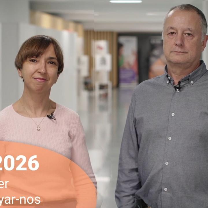 Laura Peracaula i Tomàs Llompart en un moment del vídeo