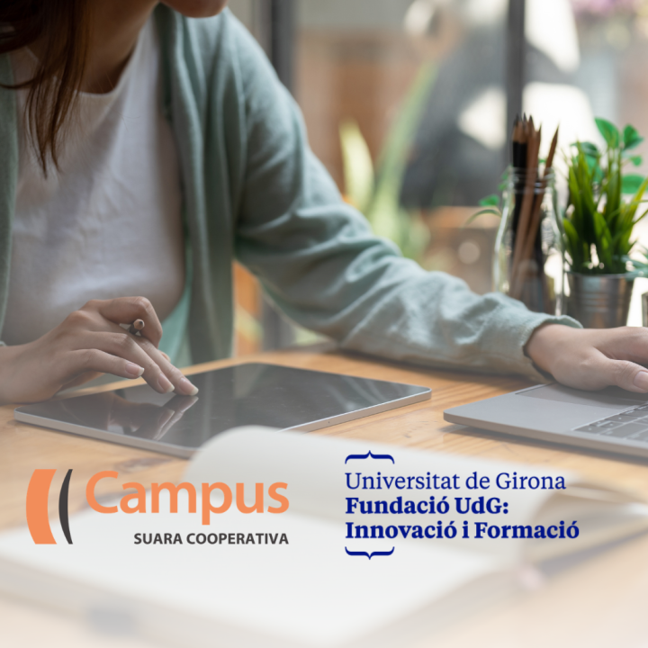 una persona realitzant una formació en línia