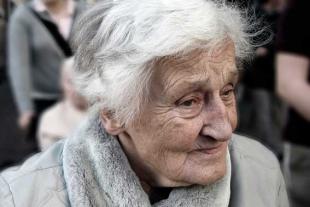 Portrait of an elderly woman