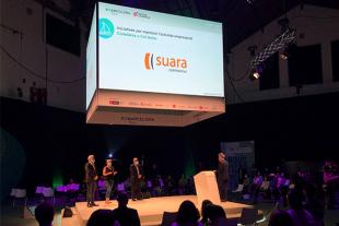 Visat del escenario durante el evento