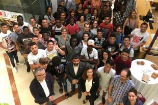 Foto de grup dels emigrans que participen al programa