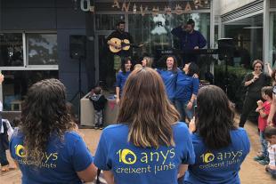 Actuació musical durant la celebració
