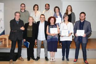 Suara recollint el premi de La Confederació 2017