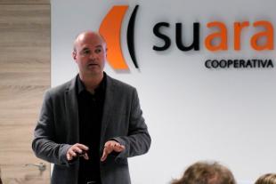 Zigor Ezpeleta durant la conferència