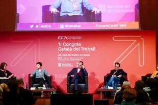 La presidenta de Suara al Congrés Català del Treball