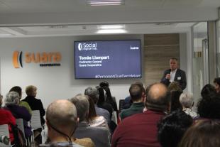 Tomàs Llompart, codirector general de Suara, a la inauguració del Social Digital Lab
