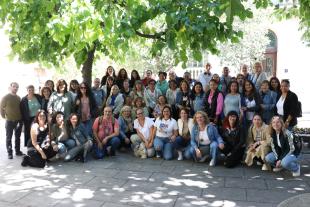 Una foto de grup de les persones que van participar a la ruta societària