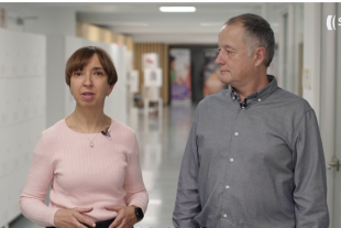 Laura Peracaula i Tomàs Llompart en un moment del vídeo