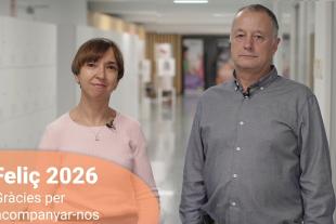 Laura Peracaula i Tomàs Llompart en un moment del vídeo